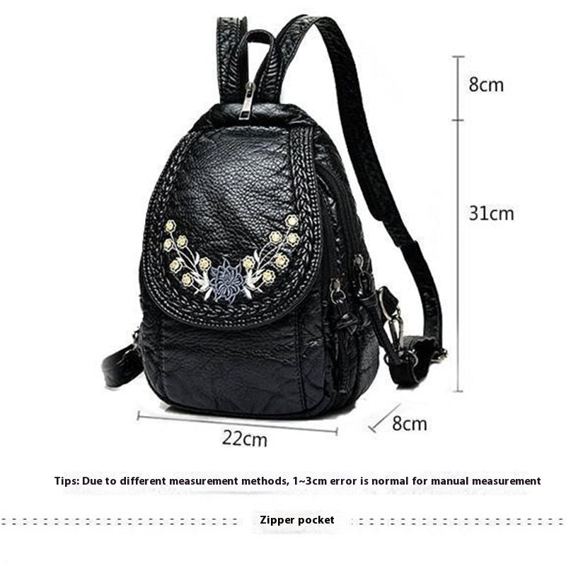 Backpack Ladies Dual-use Chest Bag Soft Leather - Dana Fashion