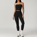 Brushed Back Tight Yoga High Waist Hip Lifting Sports Suit