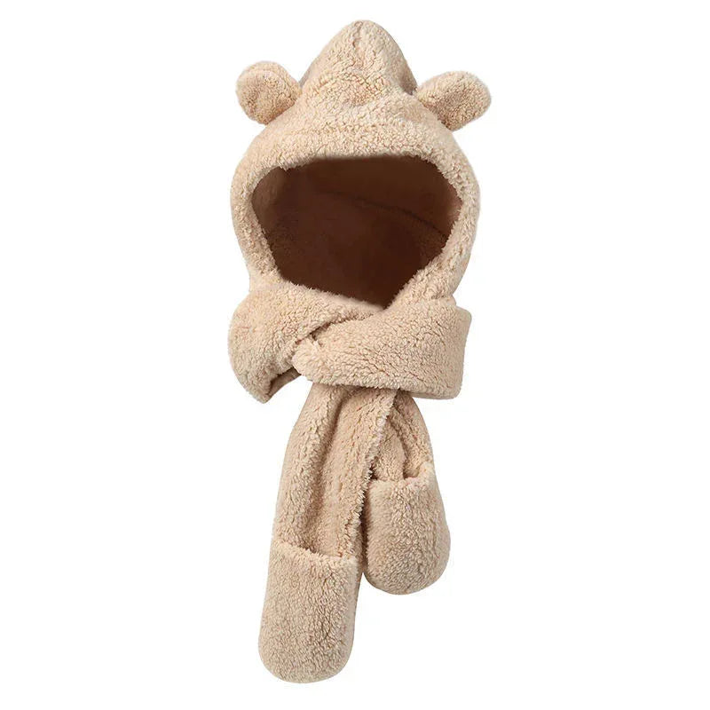 Ears Animal Hat Gloves Scarf - DanaFashionstore