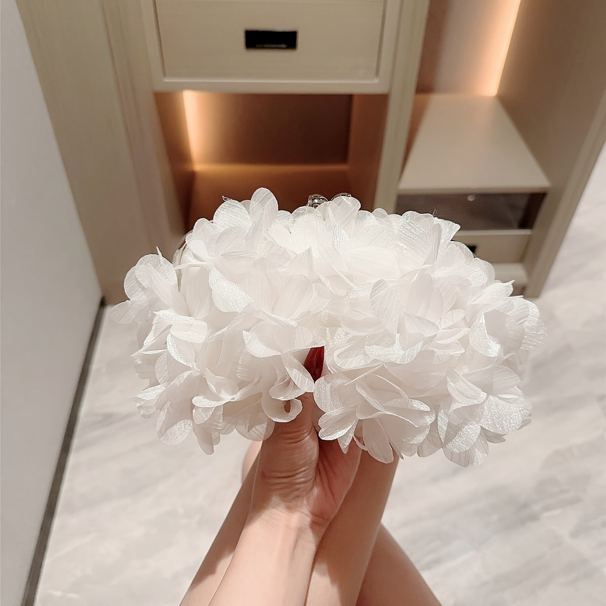 Women's Floral Satin Small Purse, Ladies Dinner Clutch Ladies Rose Clutch Wedding Prom Party Bag With Chain--Selling On Temu Is Prohibited - Dana Fashion