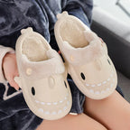 Winter Shark Shoes House Slippers With Button EVA Couple Slippers - DanaFashionstore