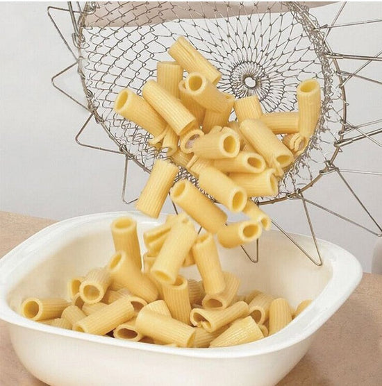 Deep Fry Basket Stainless Steel Multi-function Foldable Chef Cooking Basket Flexible Kitchen Tool for Fried Food Washing Fruits Vegetables $19.39 Dana Fashion default: default Dana's Kitchen Overview: It is cast with high-quality 304 stainless steel, and