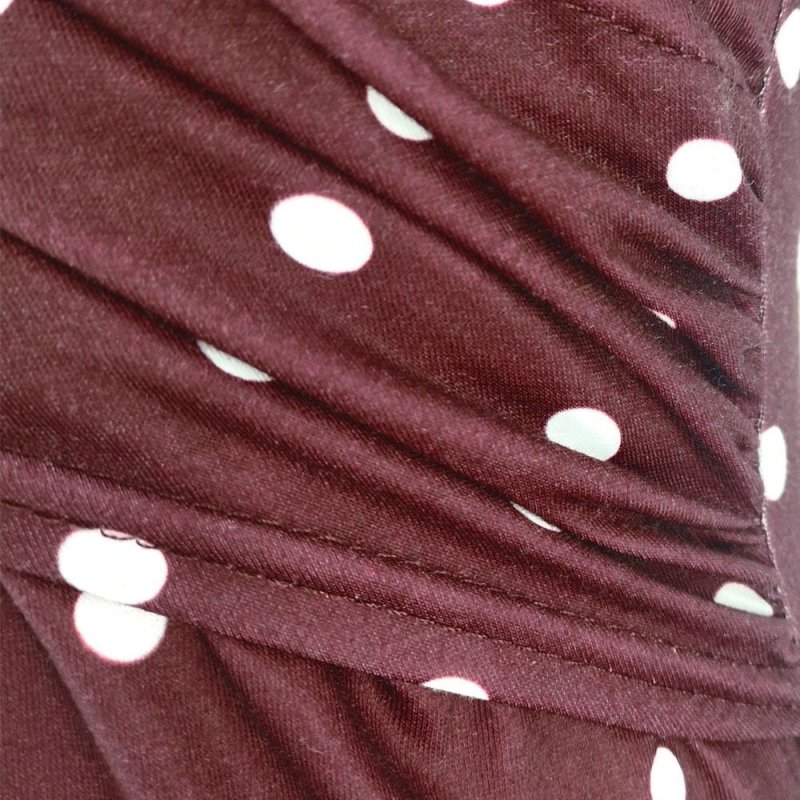 Deep V-neck print long sleeves $20.27 Dana Fashion Color: Black stripes Size: L Baby & Mother Main fabric composition: polyester fiber