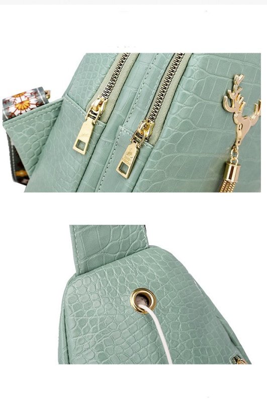 Deer Tassel Design Crossbody Bag Fashion Letter Embroidery Chest Bags For Women $36.48 Dana Fashion Color: Black Stone Pattern Women's Bags Product information: Color: black stone pattern, green stone pattern, white stone pattern, yellow Style: Urban mini