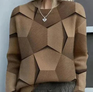 3D Digital Print Flannel Christmas Women's Round Neck Sweatshirt Autumn Winter - DanaFashionstore