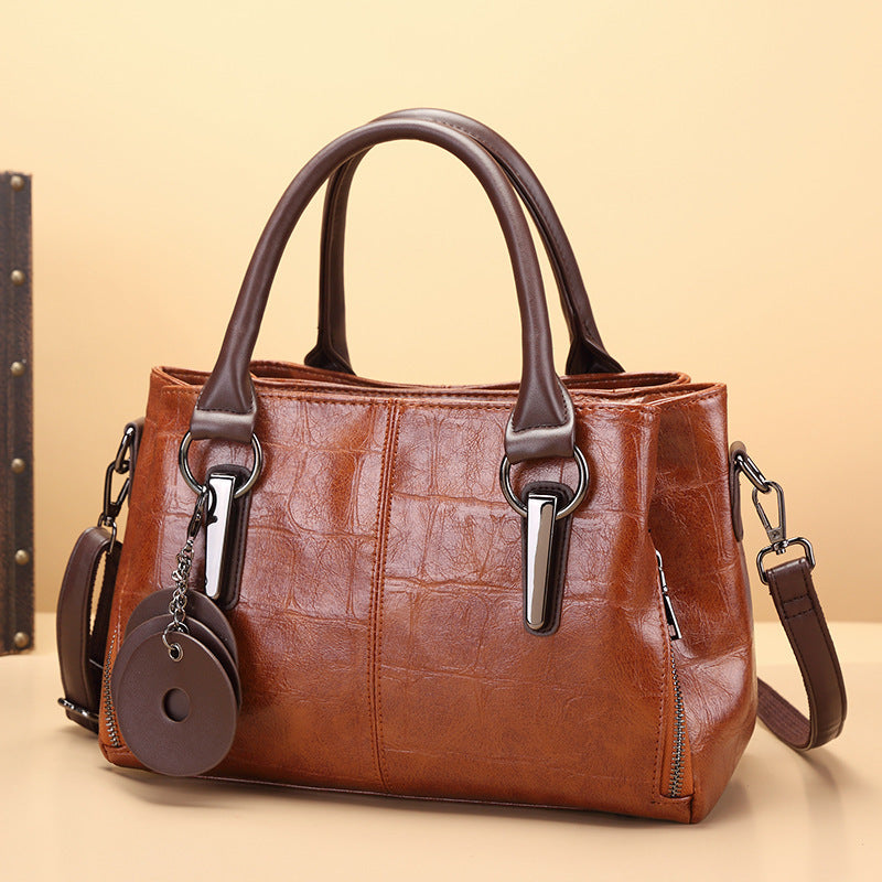 New Retro Contrasting Color Large Capacity Bag - Dana Fashion
