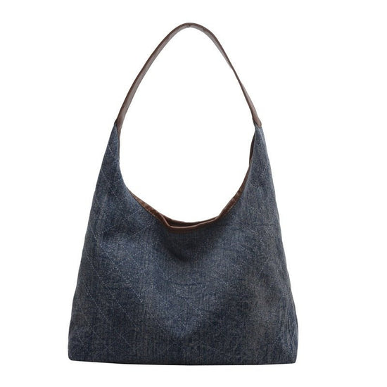 Denim Canvas Bucket Bag Fashion Large Capacity Shoulder Bags For Women Tote Handbag Female Shopping Bags $39.00 Dana Fashion Color: Dark Blue Women's Bags Product information: Material:canvas Style: fashionable and simple Features:Solid color Color: dark