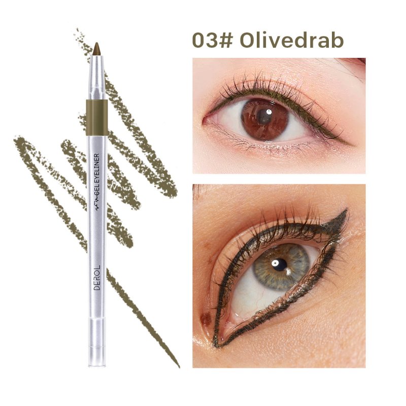 DEROL Waterproof Color Eyeliner Makeup Eyeliner $16.86 Dana Fashion Color: 3style makeup Product Category: Eyeliner Oily film, just do as you paint, no longer afraid of blinking and removing makeup Colorful 6 colors change with makeup, breaking the same p