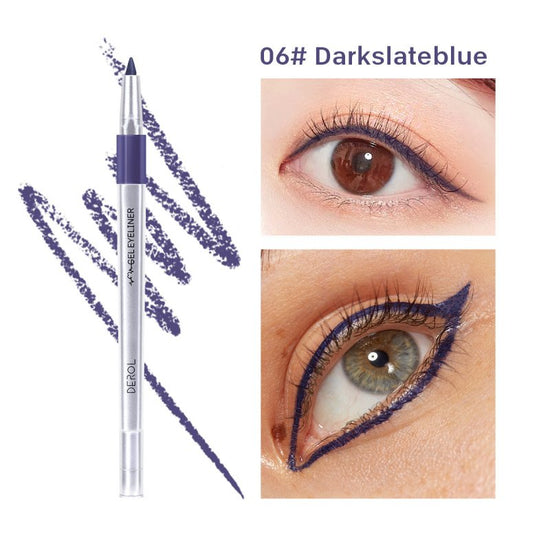 DEROL Waterproof Color Eyeliner Makeup Eyeliner $16.86 Dana Fashion Color: 6style makeup Product Category: Eyeliner Oily film, just do as you paint, no longer afraid of blinking and removing makeup Colorful 6 colors change with makeup, breaking the same p