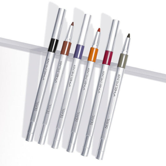 DEROL Waterproof Color Eyeliner Makeup Eyeliner $16.86 Dana Fashion Color: 1style makeup Product Category: Eyeliner Oily film, just do as you paint, no longer afraid of blinking and removing makeup Colorful 6 colors change with makeup, breaking the same p
