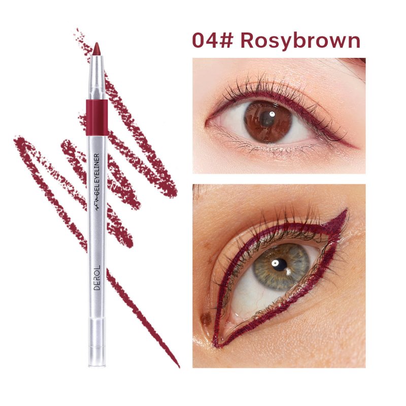 DEROL Waterproof Color Eyeliner Makeup Eyeliner $16.86 Dana Fashion Color: 4style makeup Product Category: Eyeliner Oily film, just do as you paint, no longer afraid of blinking and removing makeup Colorful 6 colors change with makeup, breaking the same p