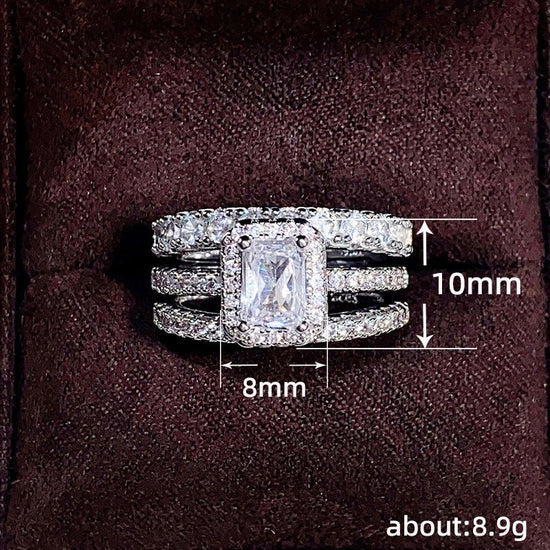 Design Sense Big And Small Circles Three Ring Set $19.36 Dana Fashion Color: Q143 White Gold Color Size: No 10 Women's Accessories Product information: Treatment Process: inlaid zircon Color: Q143 White Gold Size: no.6, no.7, no.8, no.9, no.10 Material: C