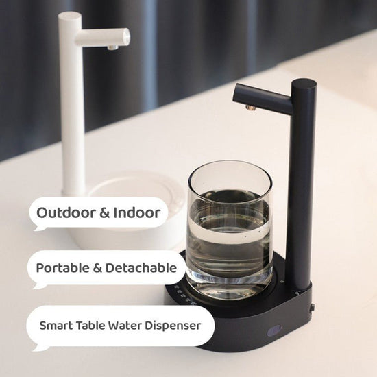 Desk Dispenser Electric Water Gallon Automatic Water Bottle Dispenser Rechargeable Water Dispenser $72.67 Dana Fashion Color: Blue with gravity Electrical outlet: USB Dana's Kitchen Overview: 1.【Aesthetic & Upgraded Design】 Impress your guests and elevate