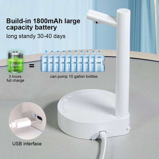 Desk Dispenser Electric Water Gallon Automatic Water Bottle Dispenser Rechargeable Water Dispenser $72.67 Dana Fashion Color: Blue with gravity Electrical outlet: USB Dana's Kitchen Overview: 1.【Aesthetic & Upgraded Design】 Impress your guests and elevate