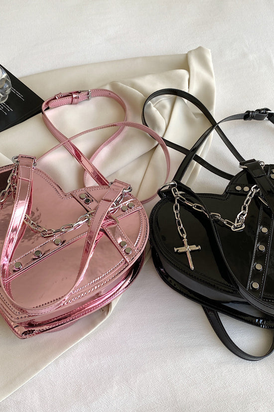 Chain Heart-shaped Bags Large Capacity Love Shoulder Bag For Women Valentine's Day - Dana Fashion