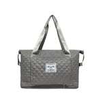 Foldable Travel Duffle Bag With Rhombus Sewing Design Large Capacity Fitness Handbag Portable Versatile Shoulder Bags Expandable Organizer - DanaFashionstore