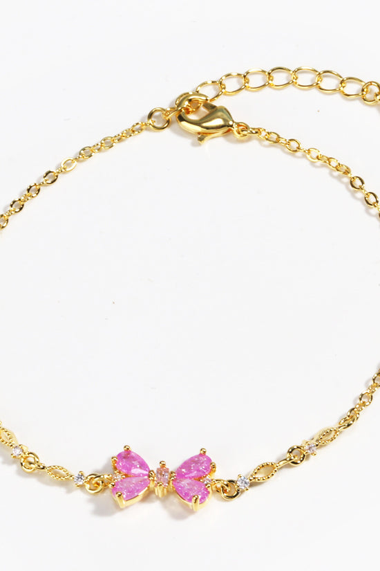 Sweet Bow Heart Rhinestone Bracelet Y2K Ins Fashion Chain Bracelet Valentine's Day