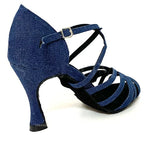 Professional Dance Shoes, Soft Denim Thick Soled Cuban Suede Shoes - DanaFashionstore