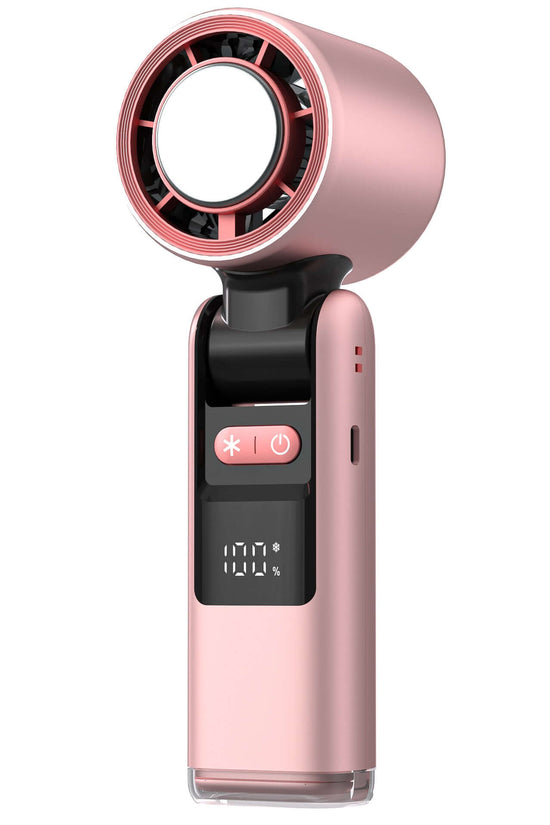 Turbos Chilled Ice Sensation Cold Fan Super Mini Turbos Speed Fan USB Powered Digital Display For Outdoor Camping Travel $55.99 Dana Fashion Color: Pink Without Refrigeration Size: 63x57x176mm Beauty Tools Summary: Extremely Strong, Yet Natural Wind: This