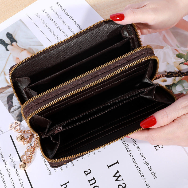 Women's Hand Holding Casual Double Zip Large-capacity Wallet - Dana Fashion
