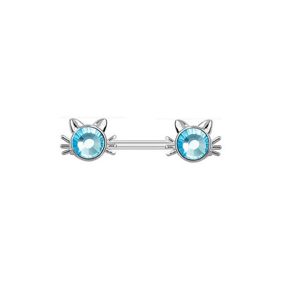 Diamond Nipple Ring Starfish Human Body Piercing Accessories $10.00 Dana Fashion Color: Cat Women's Accessories Product information: Type: umbilical cord ring Treatment Process: Electroplating Color: Bird, starfish, round blue diamond, round white diamond