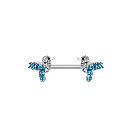 Diamond Nipple Ring Starfish Human Body Piercing Accessories $10.00 Dana Fashion Color: Bird Women's Accessories Product information: Type: umbilical cord ring Treatment Process: Electroplating Color: Bird, starfish, round blue diamond, round white diamon