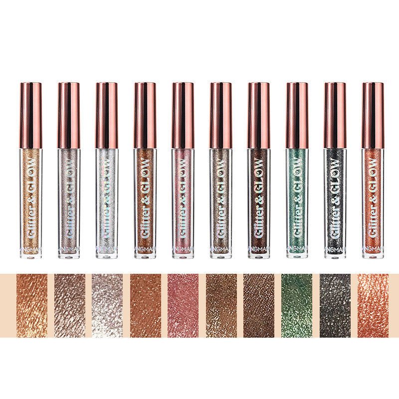 Diamond Shine Liquid Eye Shadow 10 Sets $39.00 Dana Fashion Color: Suit makeup Product information: Suitable skin type: universal Efficacy: shining pearls Shelf life: 36 months Color classification: ten color set Size: 23.5 * 13.5 * 1.5 cm Gross weight: 1