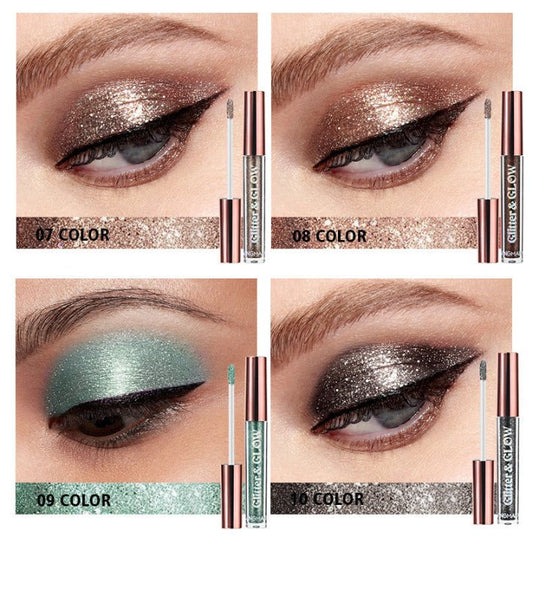 Diamond Shine Liquid Eye Shadow 10 Sets $39.00 Dana Fashion Color: Suit makeup Product information: Suitable skin type: universal Efficacy: shining pearls Shelf life: 36 months Color classification: ten color set Size: 23.5 * 13.5 * 1.5 cm Gross weight: 1