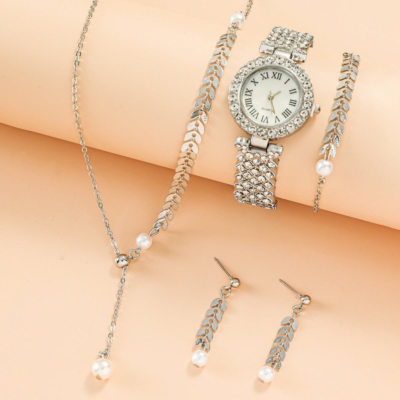 Diamond Women Watches Luxury Fashion Rhinestone Quartz Bracelet Wrist Watch For Women $47.04 Dana Fashion Color: Silver Suit 1 Women's Accessories Overview: Unique design, stylish and beautiful. Good material, High quality. Product information: Color: gol