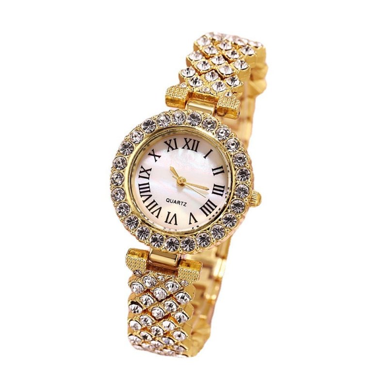 Diamond Women Watches Luxury Fashion Rhinestone Quartz Bracelet Wrist Watch For Women $47.04 Dana Fashion Color: Golden Suit 1 Women's Accessories Overview: Unique design, stylish and beautiful. Good material, High quality. Product information: Color: gol