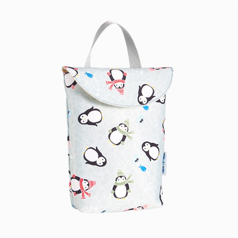 Diapers Pull-up Pants Foldable Diaper Bag $15.73 Dana Fashion Color: 6Style Baby & Mother Product information: Product Category: Storage Hanging Bag Material: Polyester Function: Storage Color: yellow fox 24*20cm, penguin 24*20cm, little yellow duck 24*20