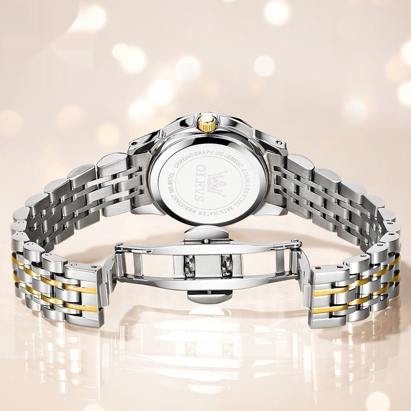 Digital Women's Quartz Watch $89.00 Dana Fashion Color: Blue Steel Belt Women's Accessories Product information: Color: blue women between steel belts, white women between steel belts, black for women between steel belts, full gold women, white women with