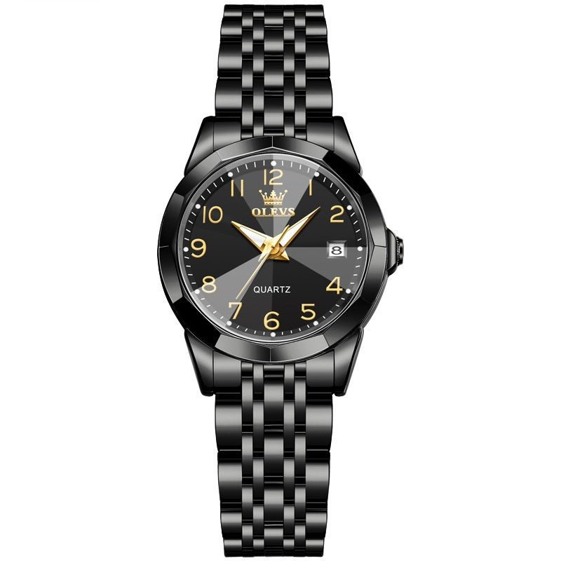 Digital Women's Quartz Watch $89.00 Dana Fashion Color: Steel Belt All Black Women's Accessories Product information: Color: blue women between steel belts, white women between steel belts, black for women between steel belts, full gold women, white women