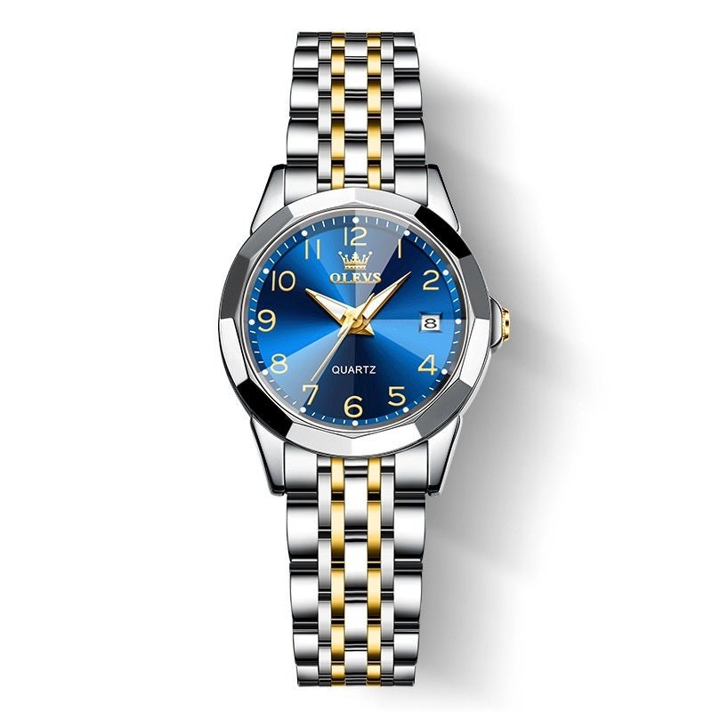 Digital Women's Quartz Watch $89.00 Dana Fashion Color: Blue Steel Belt Women's Accessories Product information: Color: blue women between steel belts, white women between steel belts, black for women between steel belts, full gold women, white women with