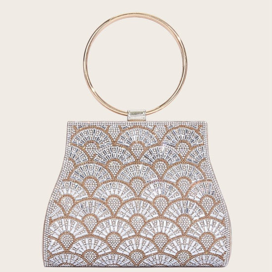 Dinner Bag Inlaid With Diamond PU European And American Chain $48.45 Dana Fashion Color: Black Size: 20X6.5X16cm Women's Bags Product information: Applicable scenarios: Daily matching Color: black, silver, gold Outer bag type: Sandwich pocket Hardness: me