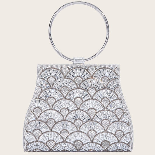 Dinner Bag Inlaid With Diamond PU European And American Chain $48.45 Dana Fashion Color: Black Size: 20X6.5X16cm Women's Bags Product information: Applicable scenarios: Daily matching Color: black, silver, gold Outer bag type: Sandwich pocket Hardness: me