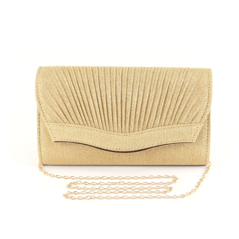 Dinner Clutch Flip Solid Color $30.61 Dana Fashion Color: Gold Women's Bags Product information: Lining texture: fabric Color: black, gold, silver Outer bag type: Three-dimensional pocket Hardness: soft Material: cloth Suitcase shape: square vertical mode