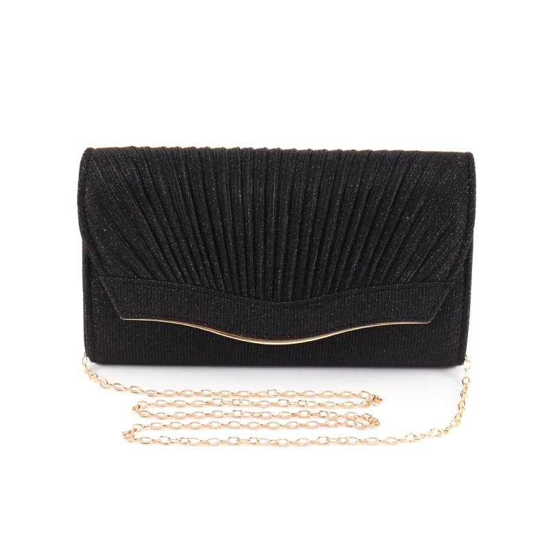 Dinner Clutch Flip Solid Color $30.61 Dana Fashion Color: Black Women's Bags Product information: Lining texture: fabric Color: black, gold, silver Outer bag type: Three-dimensional pocket Hardness: soft Material: cloth Suitcase shape: square vertical mod