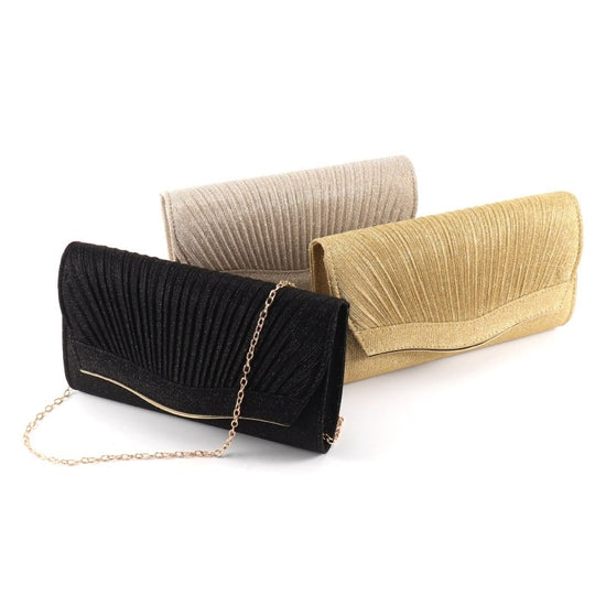 Dinner Clutch Flip Solid Color $30.61 Dana Fashion Color: Black Women's Bags Product information: Lining texture: fabric Color: black, gold, silver Outer bag type: Three-dimensional pocket Hardness: soft Material: cloth Suitcase shape: square vertical mod