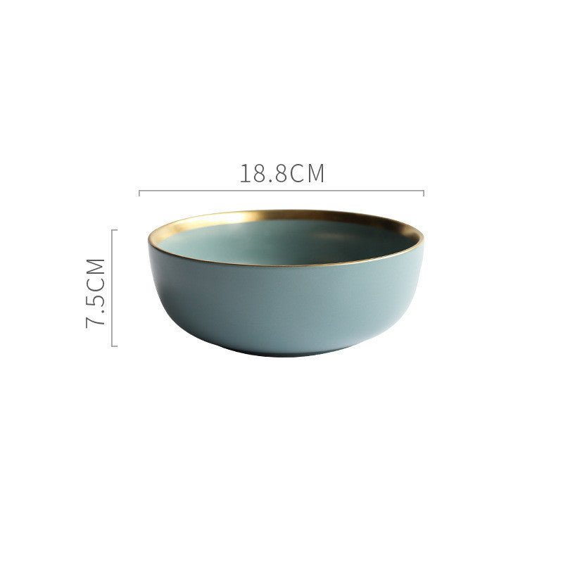 Dishes and utensils $23.93 Dana Fashion Color: 7.5blue Dana's Kitchen Product Category: Bowl Material: porcelain Pattern: Solid color Style: Nordic style Applicable scenario: Drinking tea Surface technology: celadon