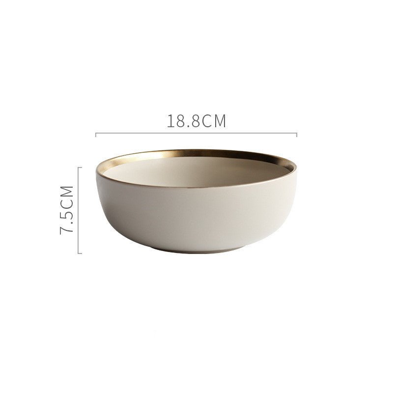 Dishes and utensils $23.93 Dana Fashion Color: 7.5Grey Dana's Kitchen Product Category: Bowl Material: porcelain Pattern: Solid color Style: Nordic style Applicable scenario: Drinking tea Surface technology: celadon