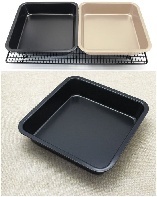 DIY Square Baking Pan Non-stick Cake Mold 8 Inch High Square Pan Square Cake Mold $19.50 Dana Fashion Color: Black Dana's Kitchen Product information: Product Category: Cake Mould Shape: regular polygon Material: carbon steel Packing specification: 22.5*5