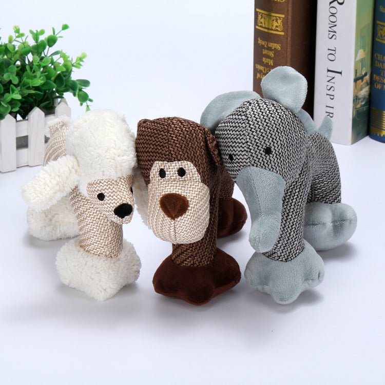 Dog Chew Toys For Small Large Dogs Bite Resistant Dog Squeaky Duck Toys Interactive Squeak Puppy Dog Toy Pets Supplies Pet Products $16.10 Dana Fashion Color: Elephant Toys & Hobbies Overview: Squeaky Plush Dog Toy- Selection of high- grade plush material