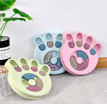 Dog eating interactive stuffy toy $23.47 Dana Fashion style: Claw Color: Blue Toys & Hobbies Features 1.Made of thickened PP material, wear-resistant, and chewing resistant, safe and reliable for your furry friends. 2. Equipped with small sections to hold