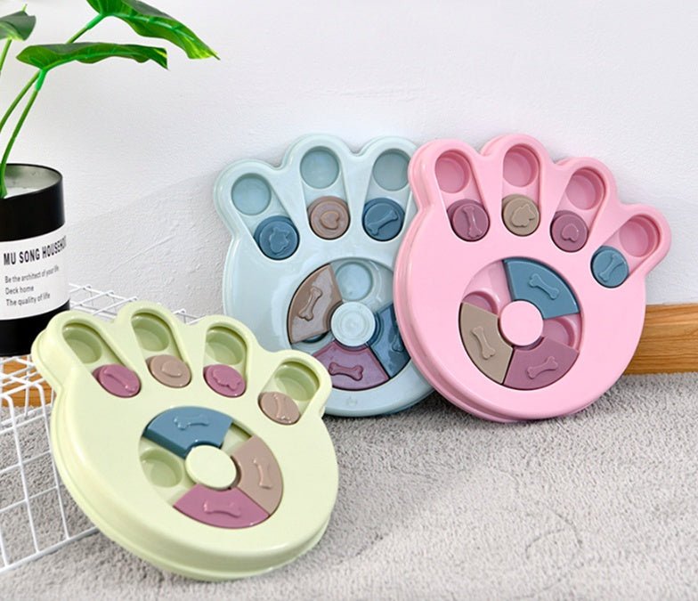 Dog eating interactive stuffy toy $23.47 Dana Fashion style: Claw Color: Blue Toys & Hobbies Features 1.Made of thickened PP material, wear-resistant, and chewing resistant, safe and reliable for your furry friends. 2. Equipped with small sections to hold