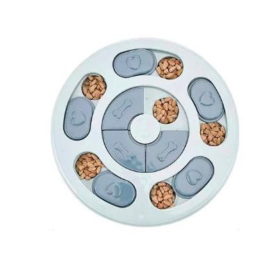 Dog eating interactive stuffy toy $23.47 Dana Fashion style: Claw Color: Blue Toys & Hobbies Features 1.Made of thickened PP material, wear-resistant, and chewing resistant, safe and reliable for your furry friends. 2. Equipped with small sections to hold