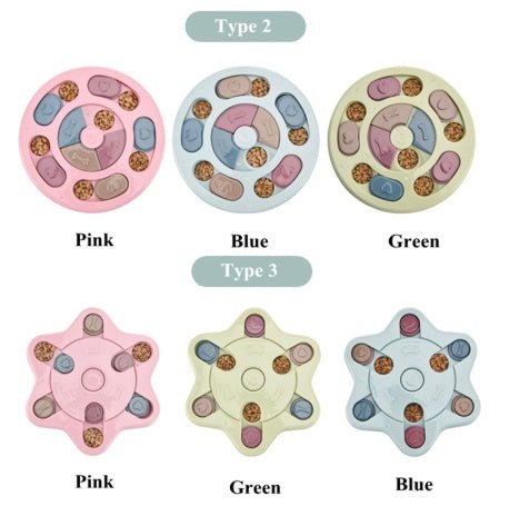 Dog eating interactive stuffy toy $23.47 Dana Fashion style: Round Color: Blue Toys & Hobbies Features 1.Made of thickened PP material, wear-resistant, and chewing resistant, safe and reliable for your furry friends. 2. Equipped with small sections to hol