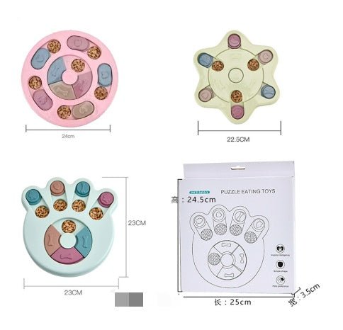 Dog eating interactive stuffy toy $23.47 Dana Fashion style: Claw Color: Blue Toys & Hobbies Features 1.Made of thickened PP material, wear-resistant, and chewing resistant, safe and reliable for your furry friends. 2. Equipped with small sections to hold