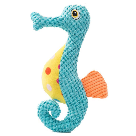 Dog Toy Plush Resistant To Biting Teeth And Making Noise $17.99 Dana Fashion Color: Blue Toys & Hobbies Product Information： Product category: Sounding toys Material: pineapple velvet Weight: 100g Specifications: light blue seahorse, red octopus Size Info