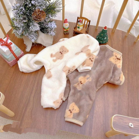 Dogs Cats Double-sided Plush Pet Clothing Warm $12.90 Dana Fashion Color: Coffee Size: 2XL Baby Clothing Product information: Material: Polyester Product category: Four legged clothes Style: Casual Color: 220911 White Bear Four legged Clothing, 220911 Cof